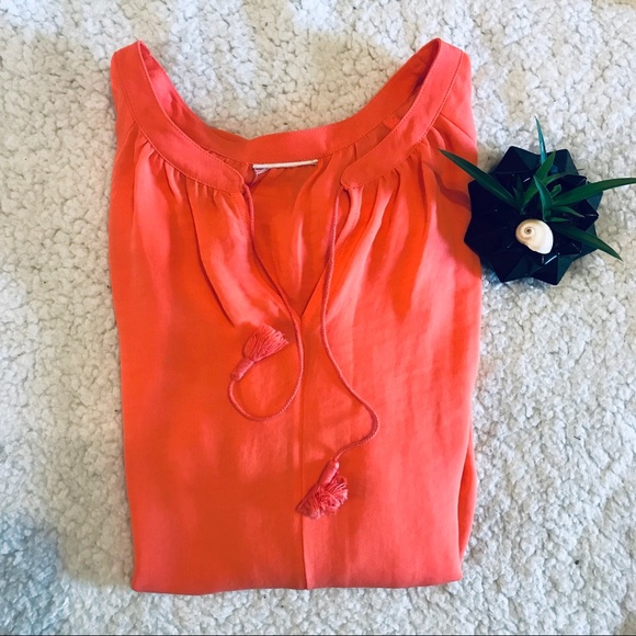 🔴4 for 25🔴 Coral Lightweight Boho Top - Picture 3 of 6